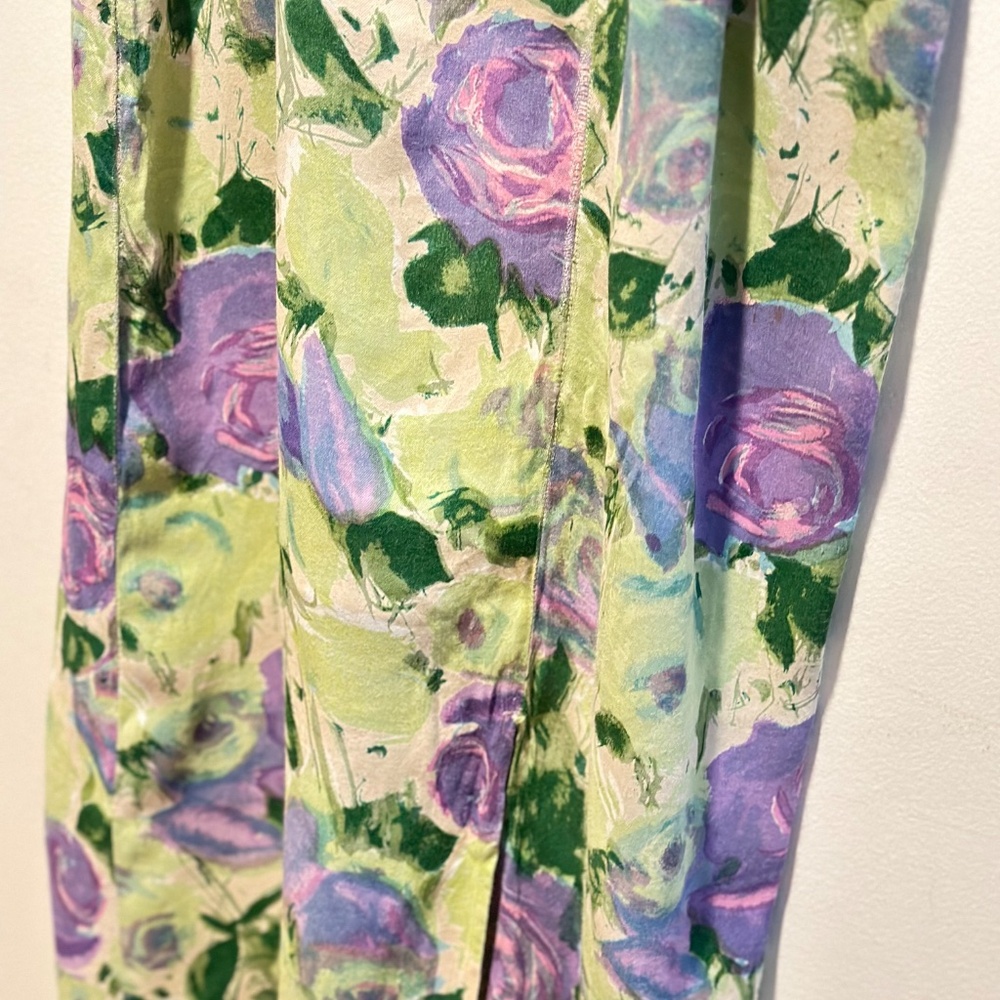 French Connection Maxi Skirt Purple and Green